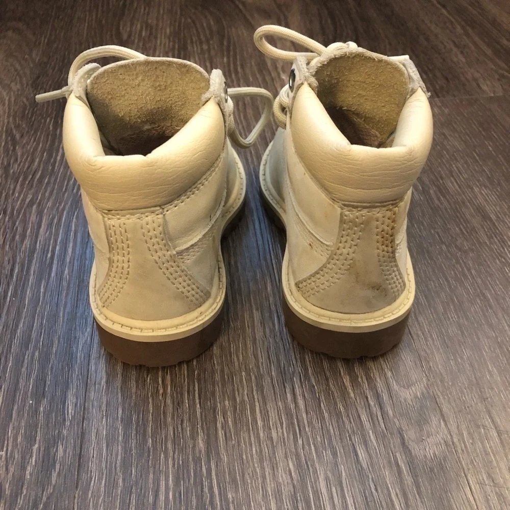 Timberland Cream Waterproof Hiking Boots